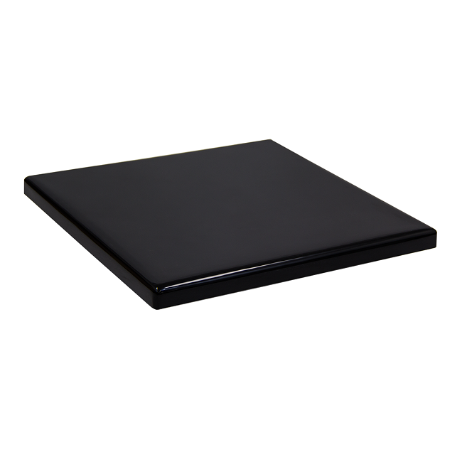 Indoor/Outdoor Black Resin Table Tops