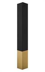 Gold and Black Finish Square Column in Bar-Height for Indoor Use
