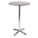 Indoor/ Outdoor Aluminum Patio Bar Table, Round