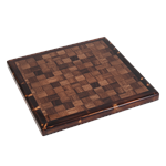 Resin Table Top with Wood Edge, Checkered
